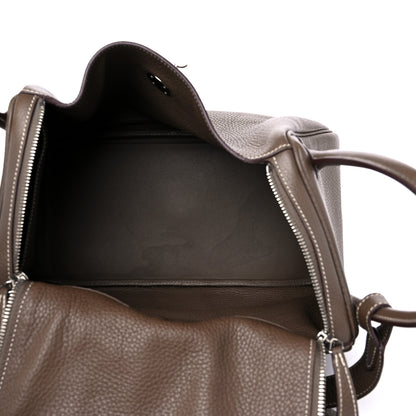 Hermes Taurillon Clemence Lindy 30 Etoupe 5 of 14