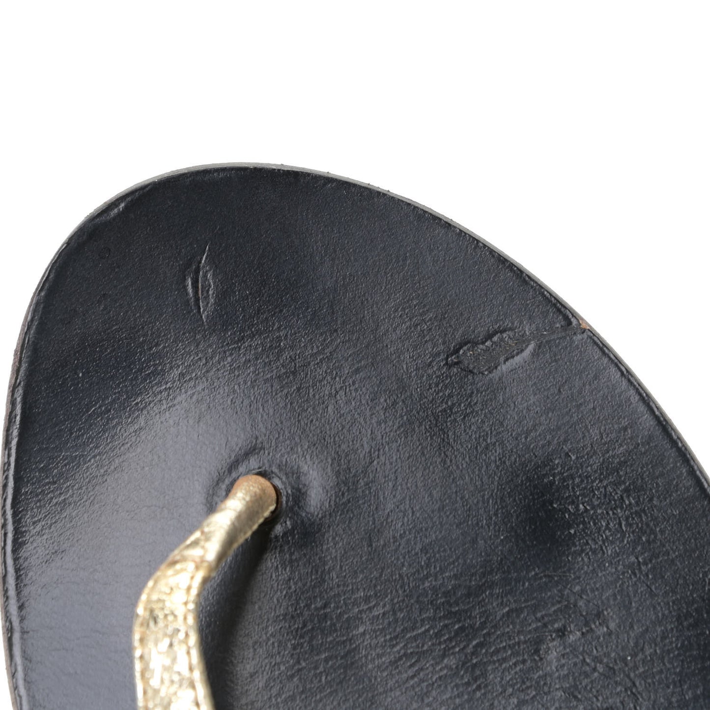Nappa Silk Galassia GG Marmont Thong Flat Sandals 34.5 Platino