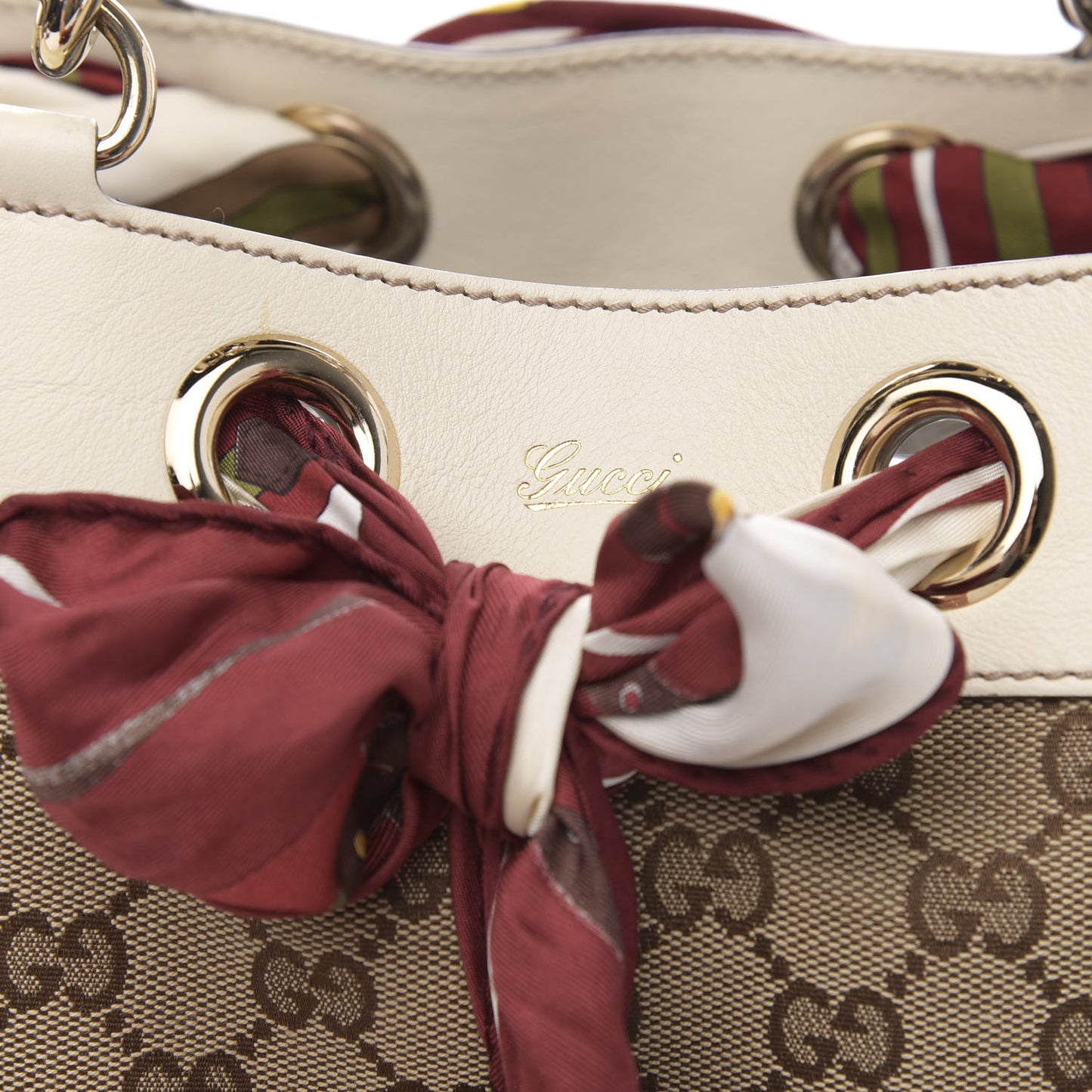 Monogram Medium Positano Tote Off White