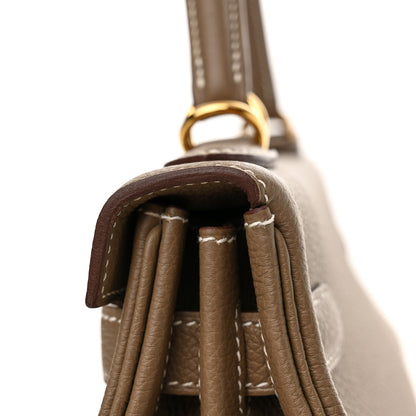 Hermes Togo Kelly Retourne 32 Etoupe 11 of 15