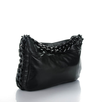 Chanel Calfskin Modern Chain Rhodoid Hobo Black 3 of 7