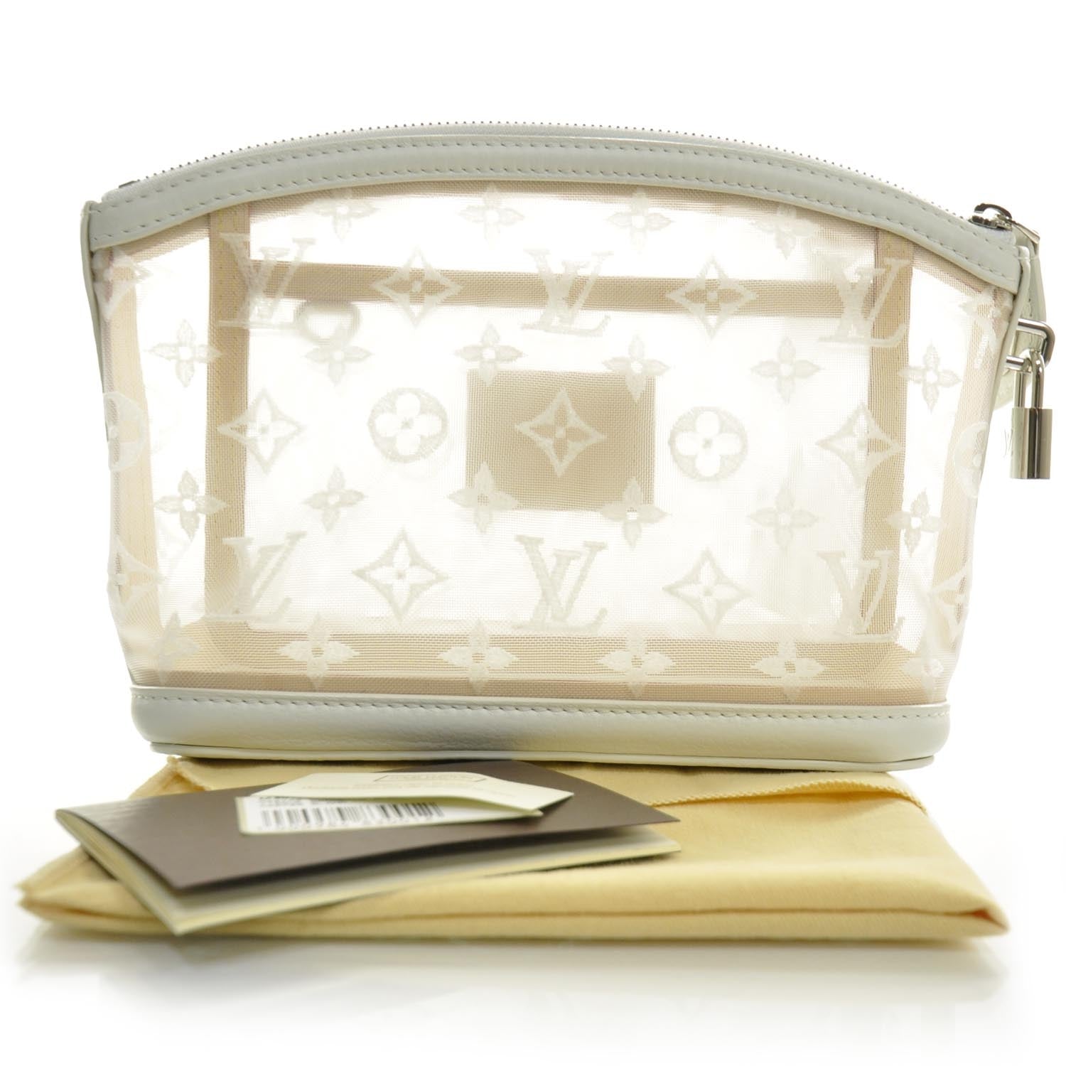Louis Vuitton Monogram Transparence Transparent Lockit Clutch 2 of 8