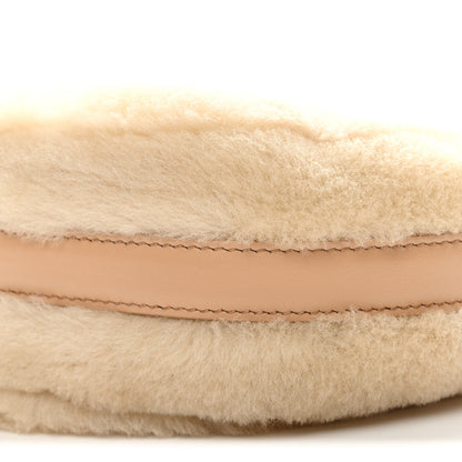 Prada Shearling Arque Shoulder Bag Ecru Noisette 9 of 9