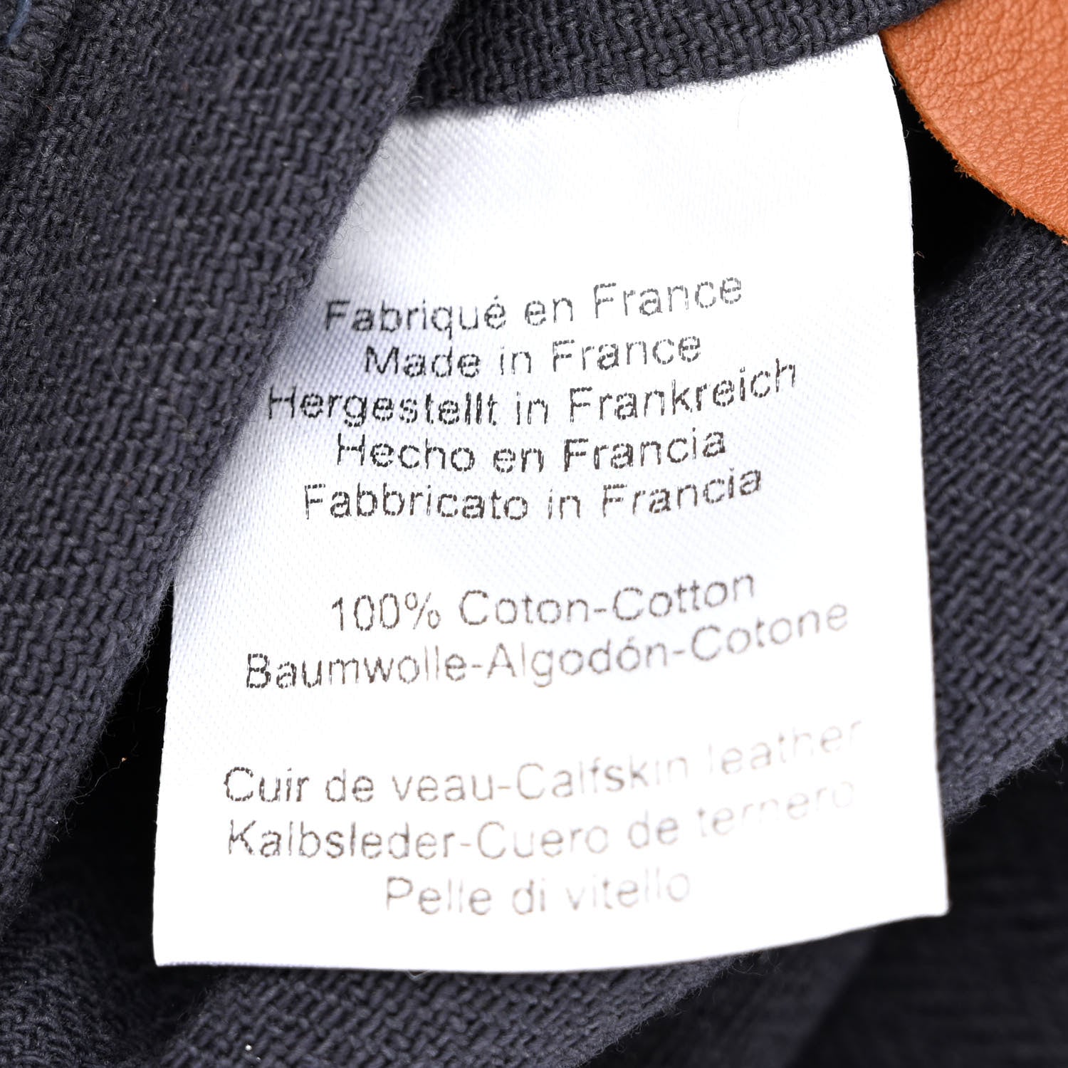 Hermes Canvas Swift Aline Grooming Bag Navy 6 of 10