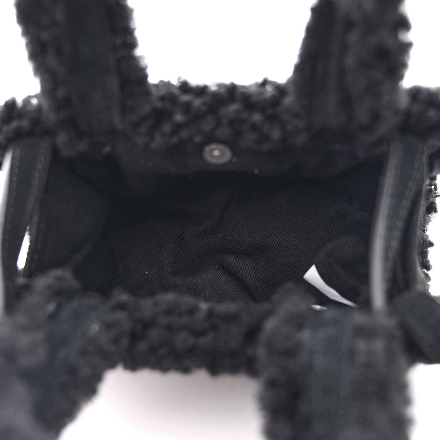 Telfar X UGG Suede shearling Small Shopping Bag Black 5 of 9