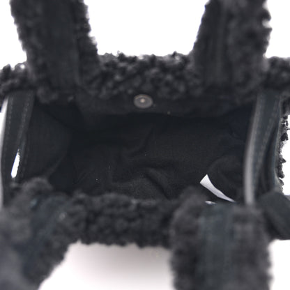 Telfar X UGG Suede shearling Small Shopping Bag Black 5 of 9