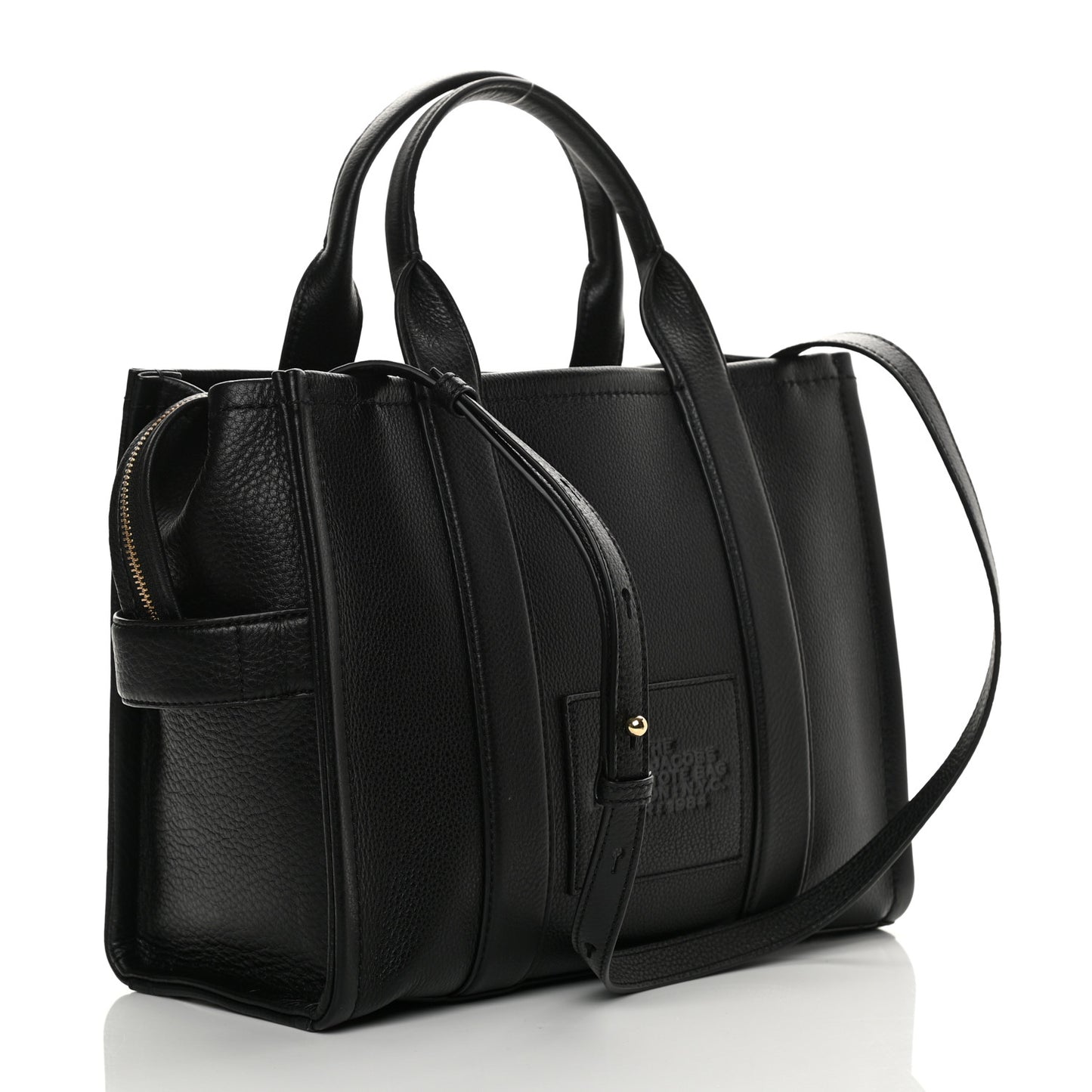 Grained Calfskin Medium The Tote Bag Black