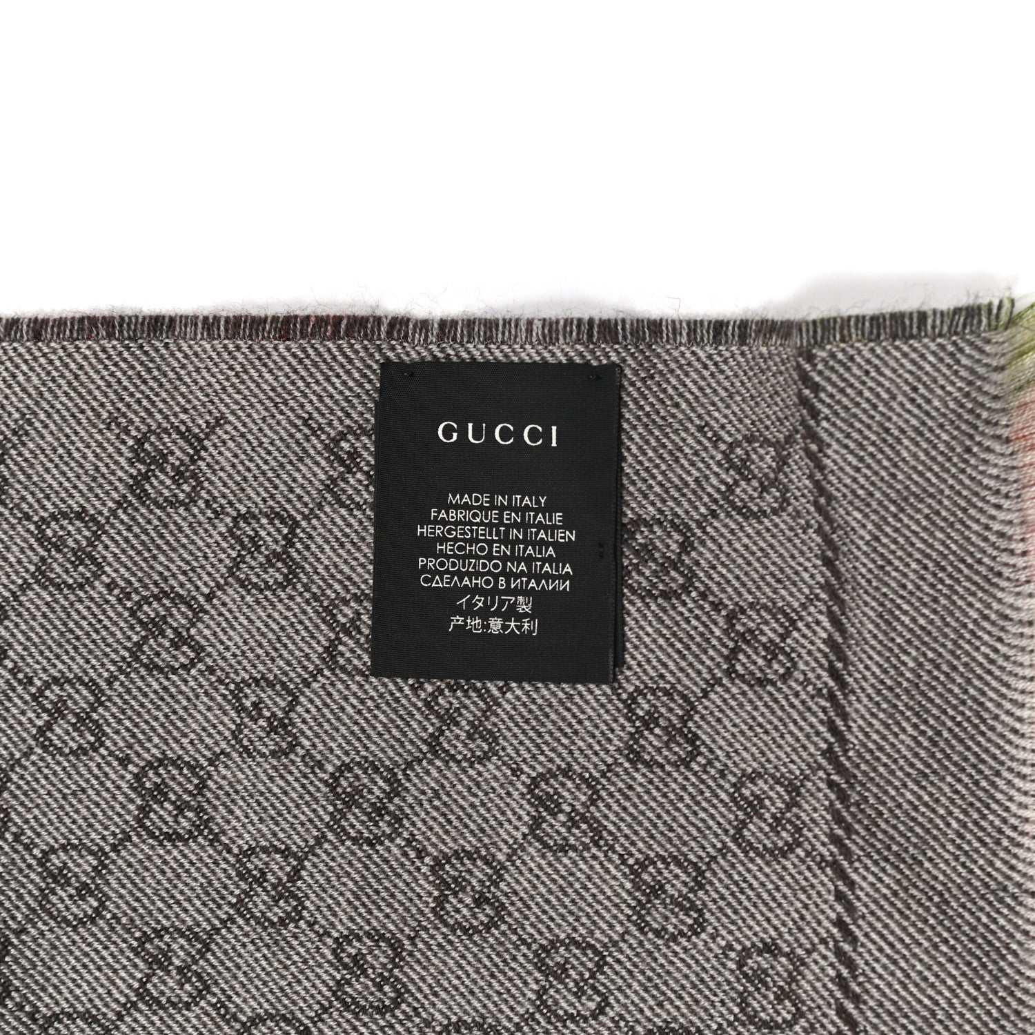 Gucci Wool GG Monogram Miniorophin Scarf Shell Pink 3 of 3