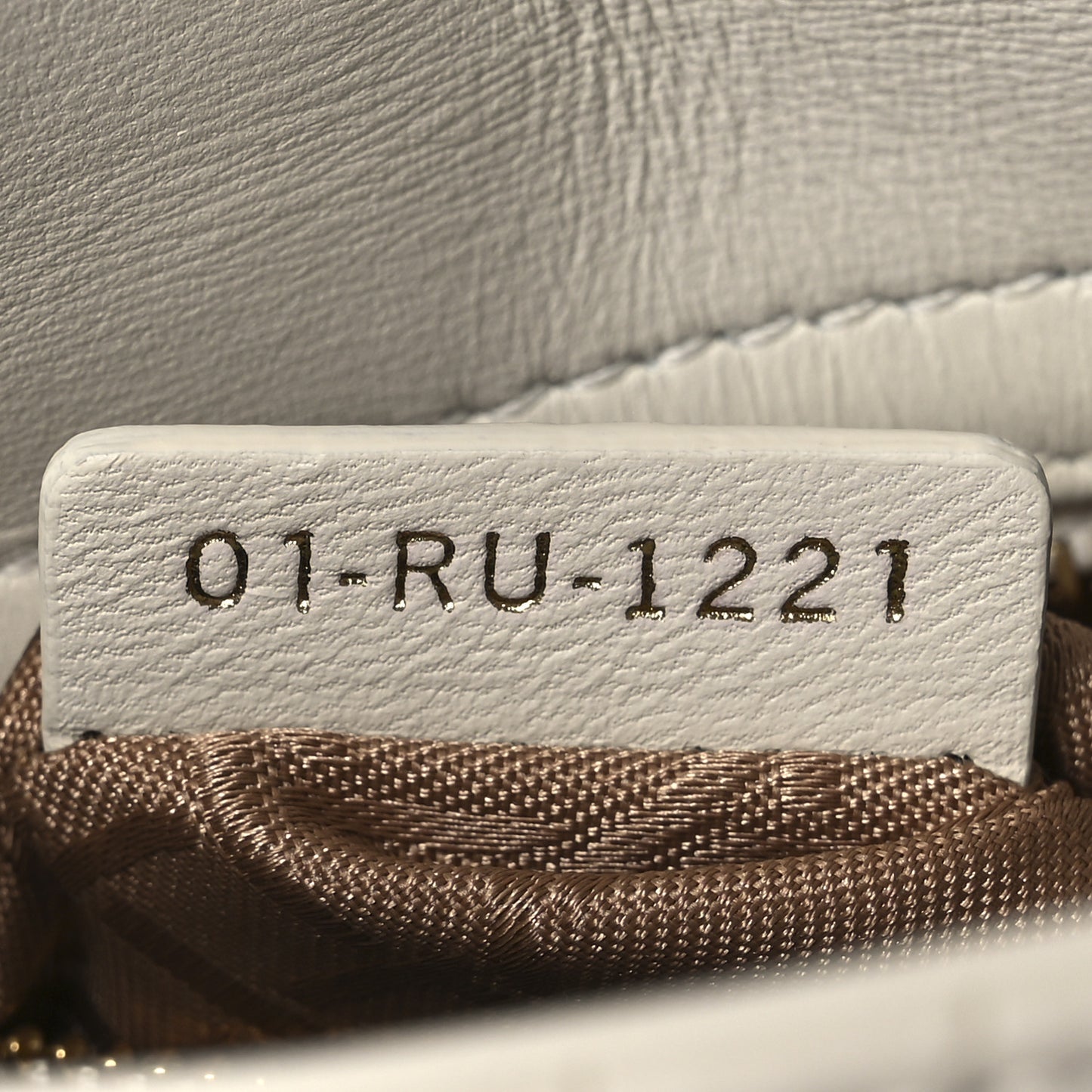 Lambskin Cannage Mini Lady Dior White