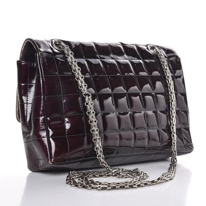 Chanel Patent Chocolate Bar Mademoiselle Flap Burgundy 3 of 18