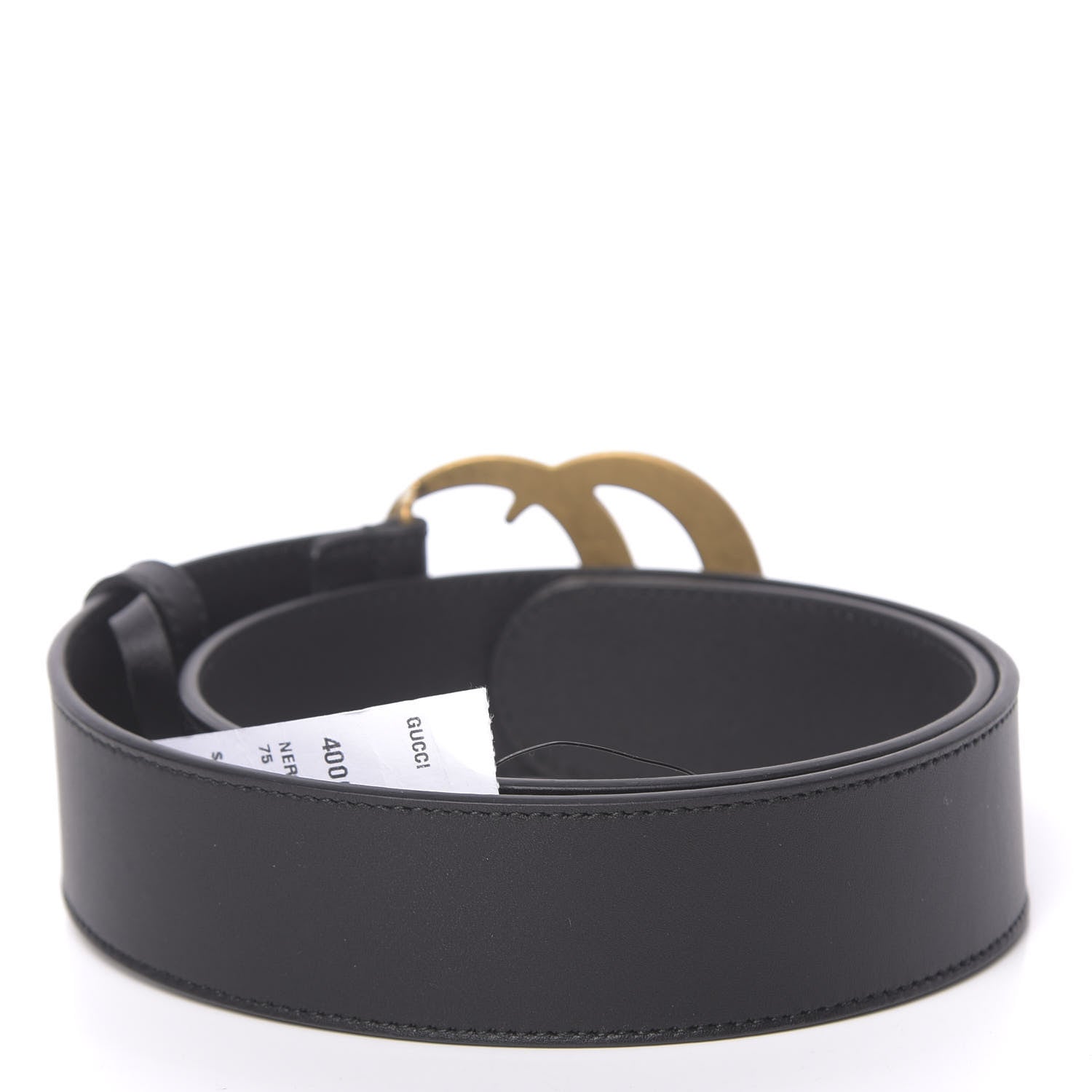 Gucci Calfskin Double G 40mm Belt 75 30 Black 2 of 5