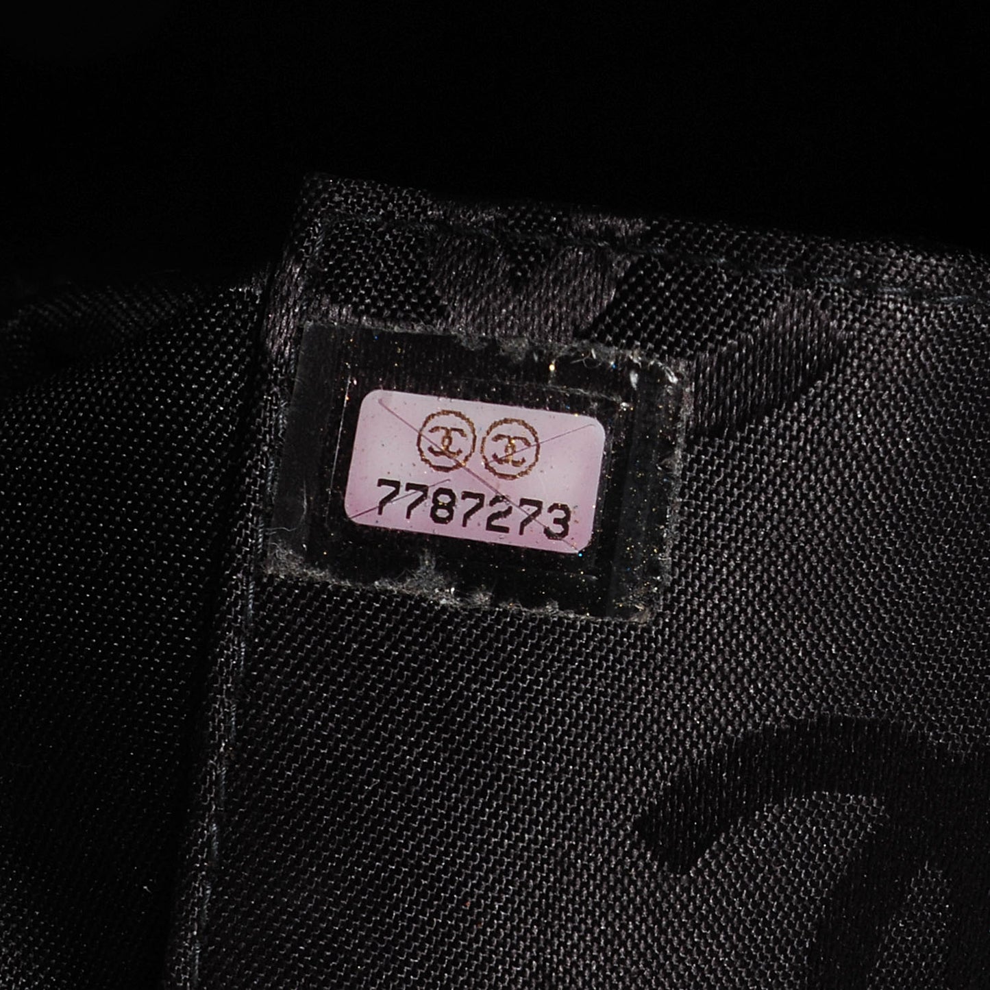 Caviar Square Stitched Shoulder Bag Black