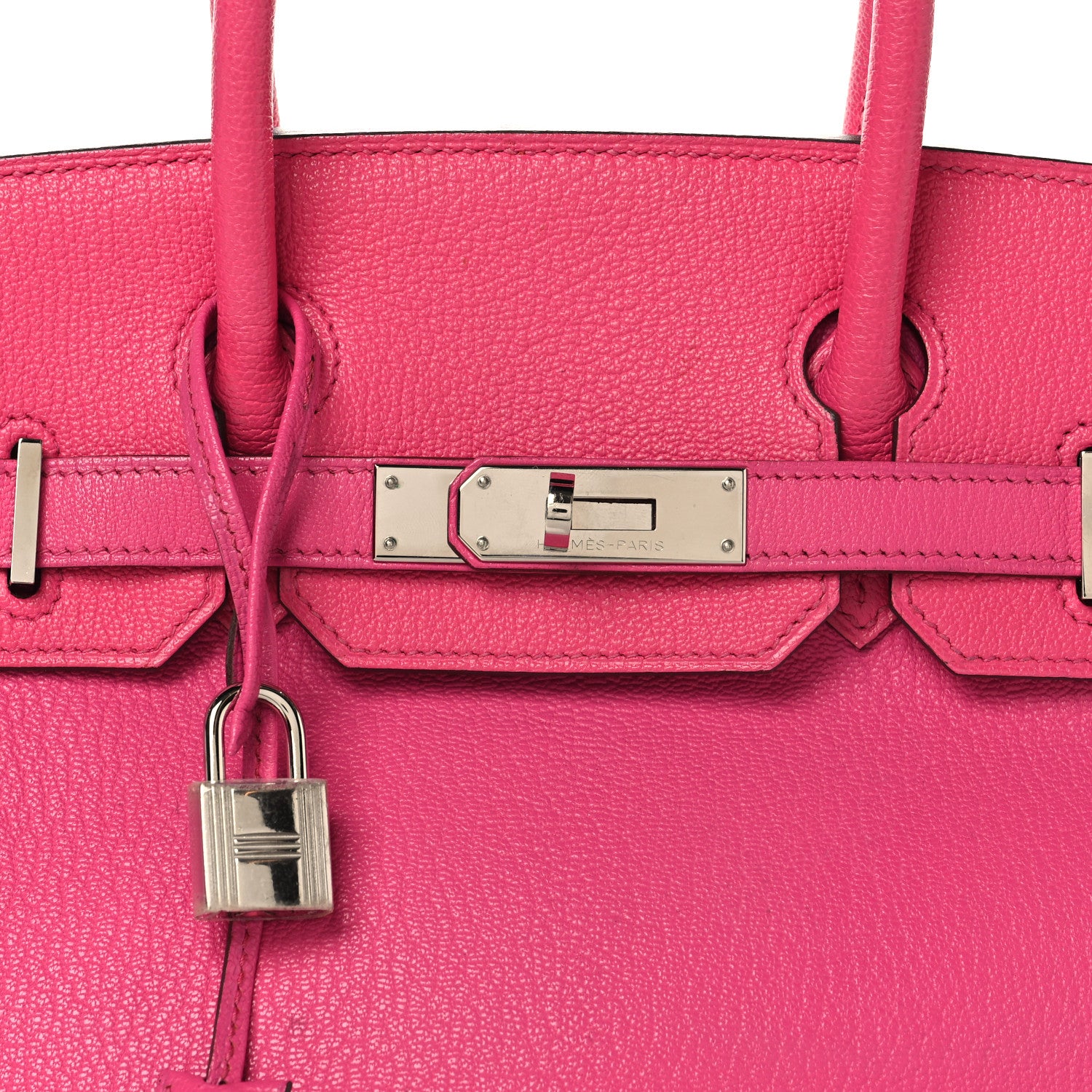 Hermes Chevre De Coromandel Birkin 30 Rose Shocking 8 of 16