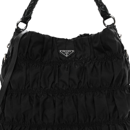 Prada Tessuto Nylon Gaufre Hobo Black 7 of 11