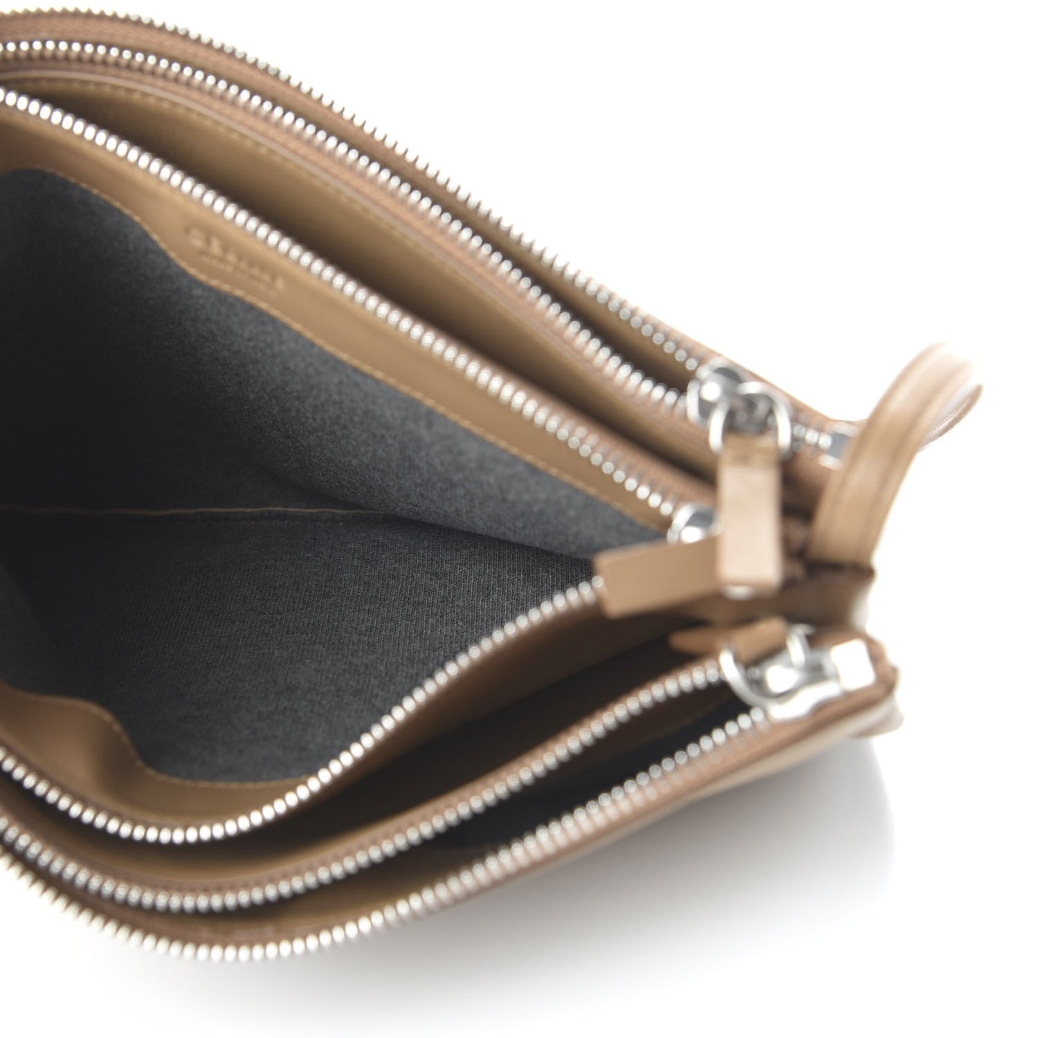 Celine Lambskin Large Trio Crossbody Bag Light Caramel 5 of 10