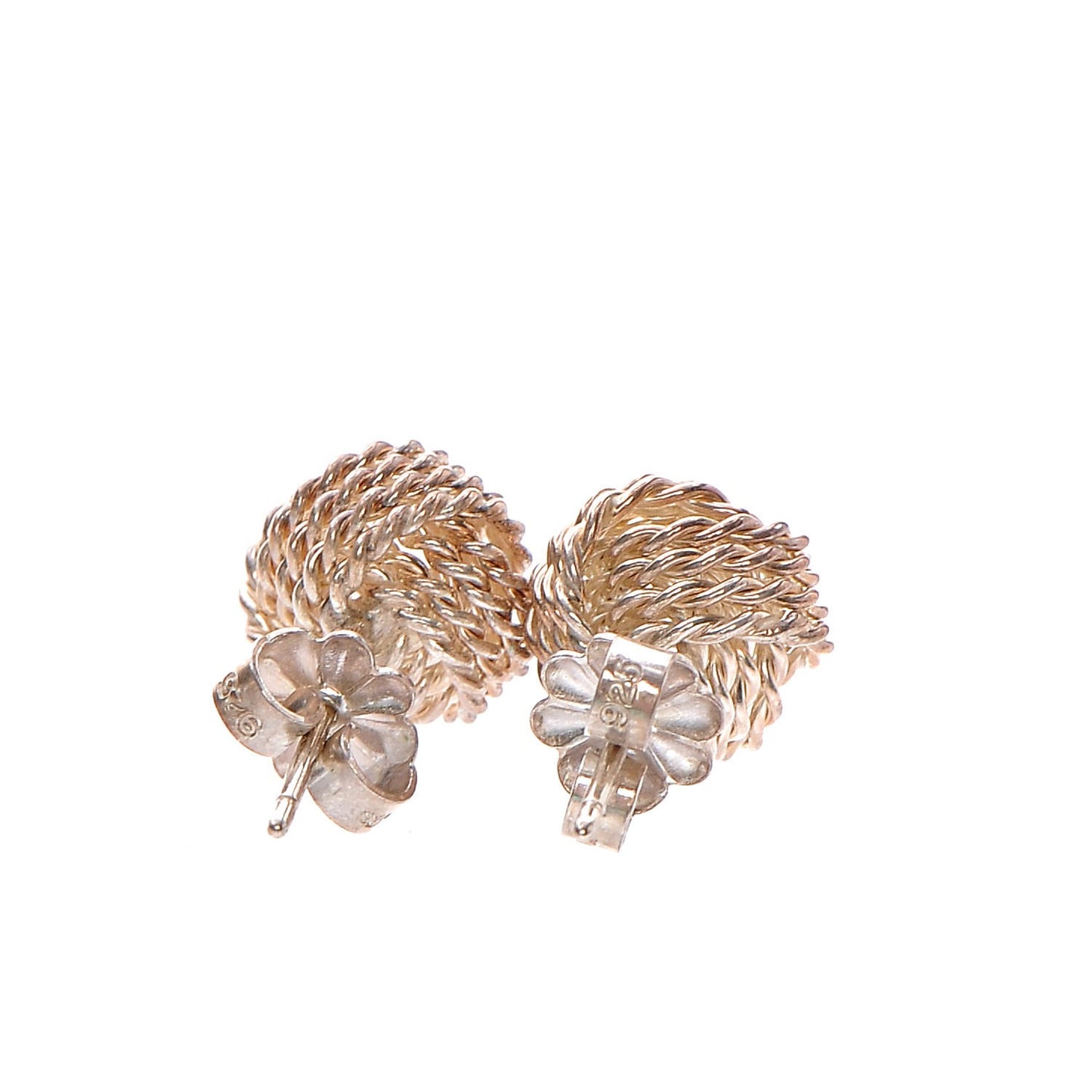 Sterling Silver Twist Knot Earrings