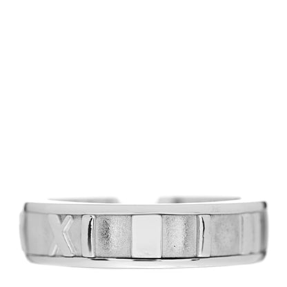 Tiffany 18K White Gold Diamond Atlas Ring 49 4.75 3 of 4