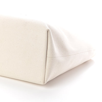 Celine Canvas Calfskin Horizontal Cabas Natural Tan 9 of 9