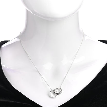Tiffany Sterling Silver 1837 Interlocking Circles Pendant Necklace 2 of 5