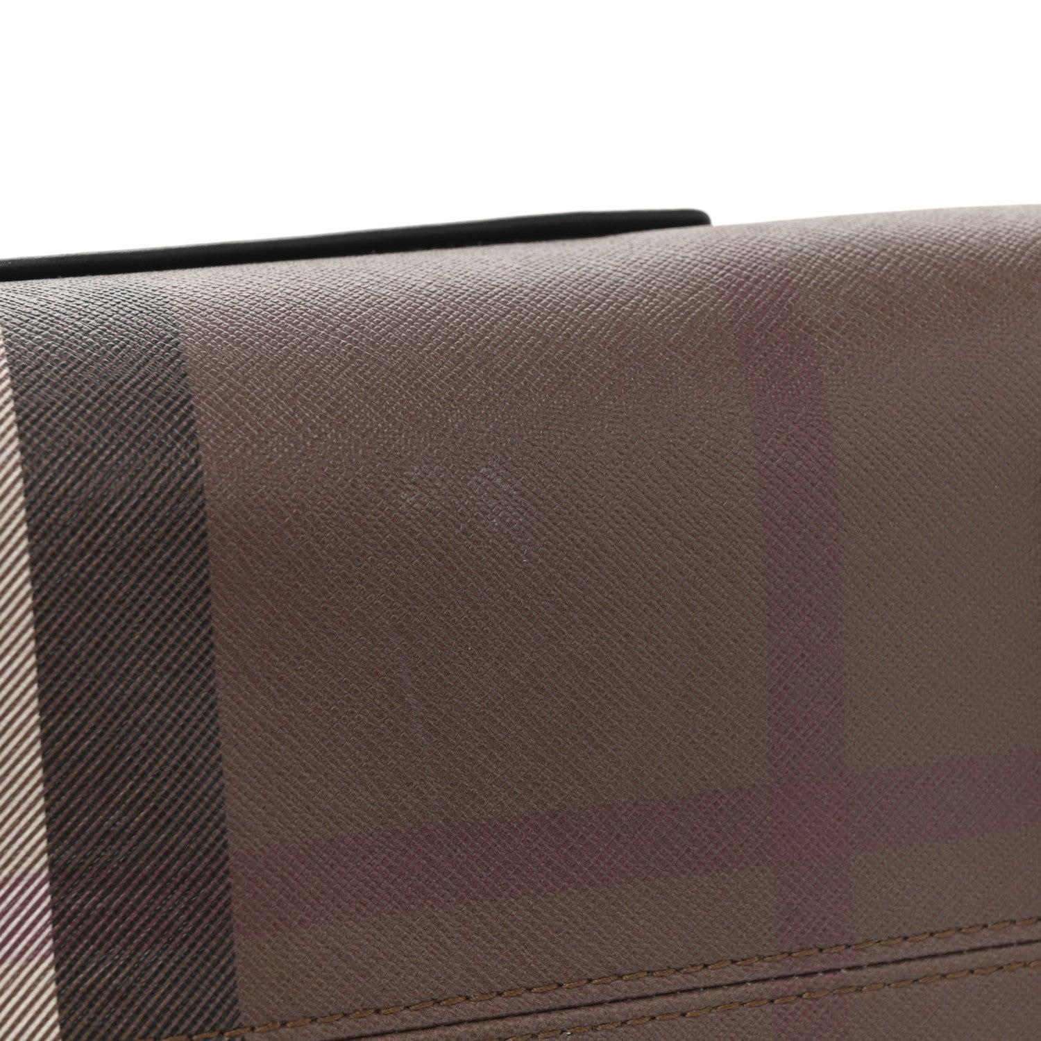 Burberry E-Canvas Check Calfskin Medium Freya Tote Dark Birch Brown 11 of 11