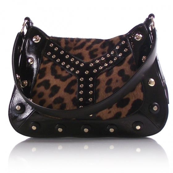 Saint Laurent Patent Leopard Shoulder Bag 1 of 8
