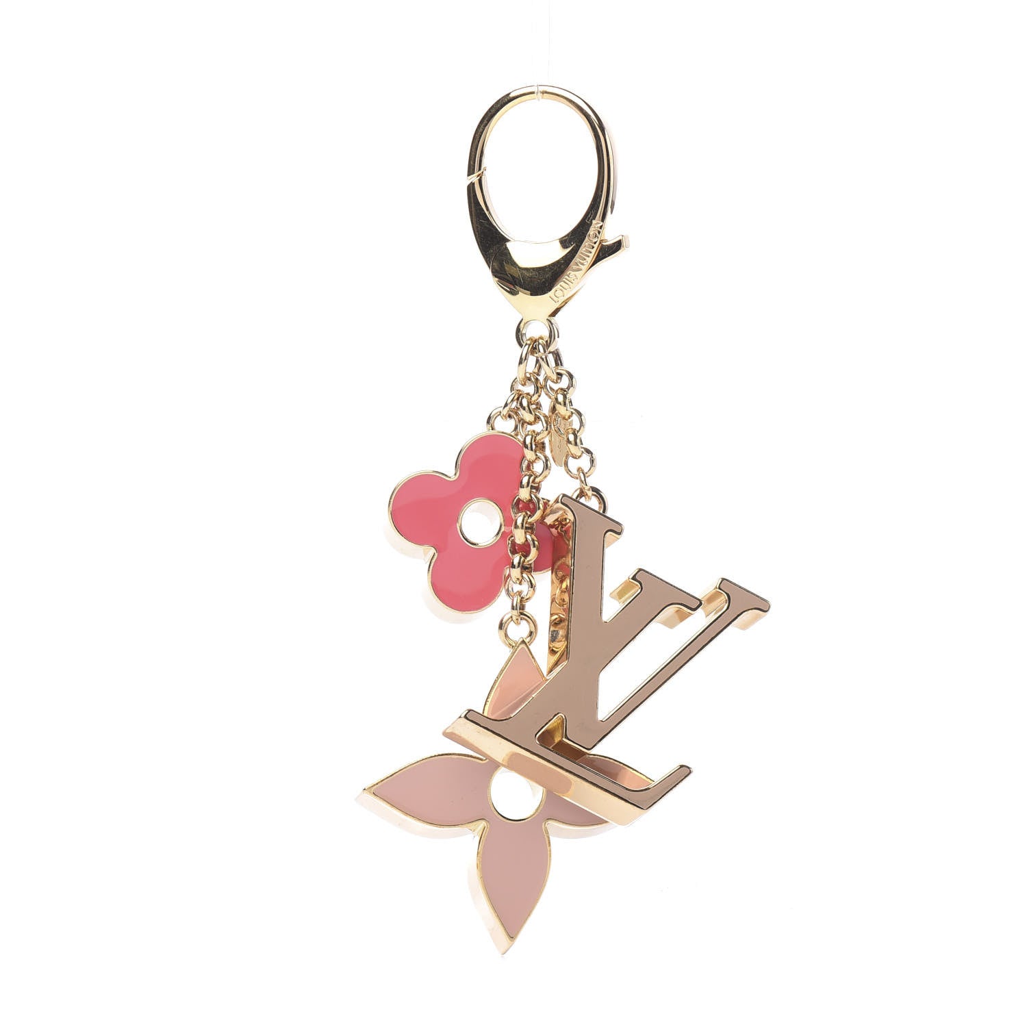 Louis Vuitton Fleur De Monogram Bag Charm Pink 1 of 4