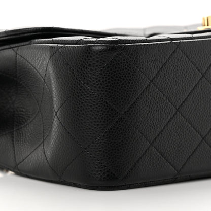 Chanel Caviar Quilted Jumbo Double Flap Black 6 of 13