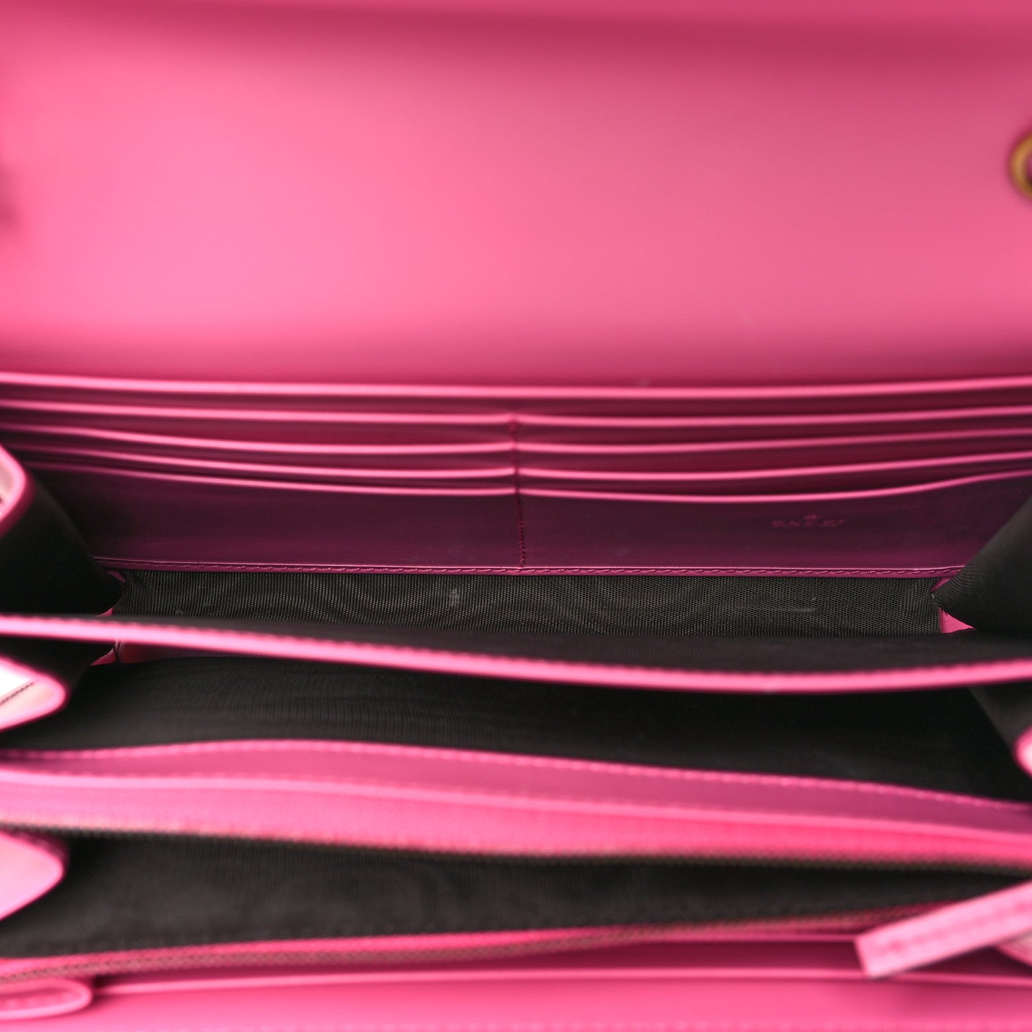 Gucci Smooth Calfskin GG Marmont Chain Wallet Pink Tropical Flower