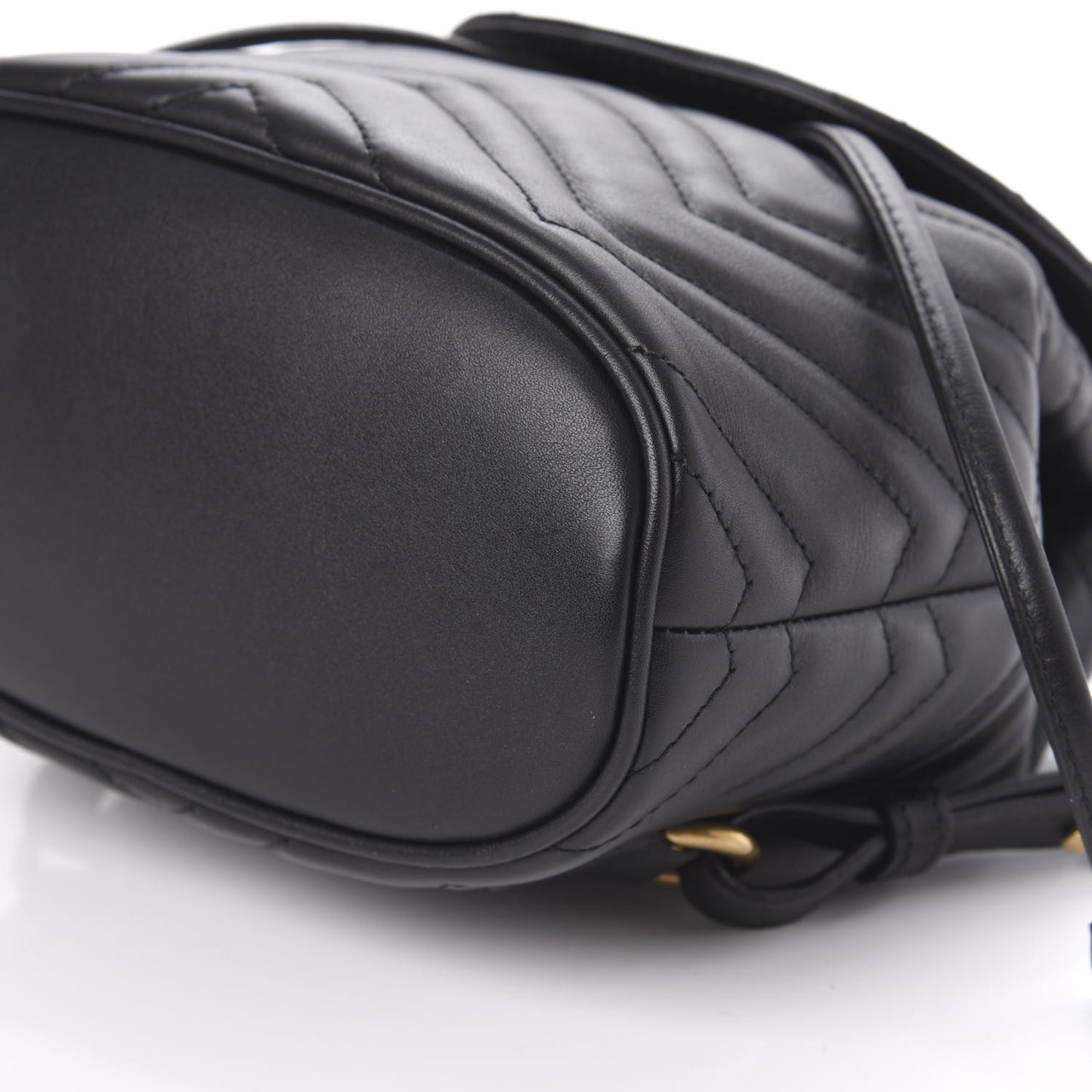 Calfskin Matelasse GG Marmont Flap Backpack Black