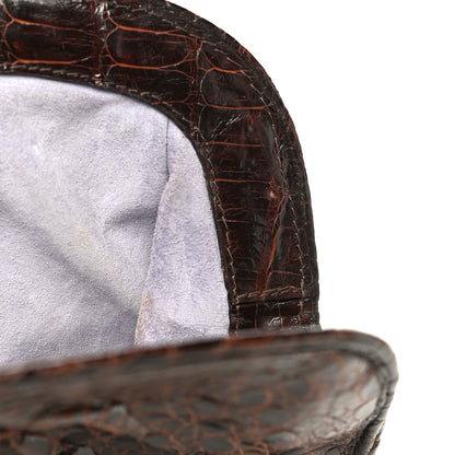 Nancy Gonzalez Crocodile Clutch Brown 12 of 26