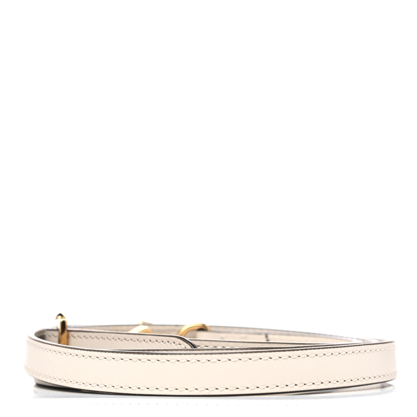 Calfskin 25mm Adjustable Shoulder Strap White