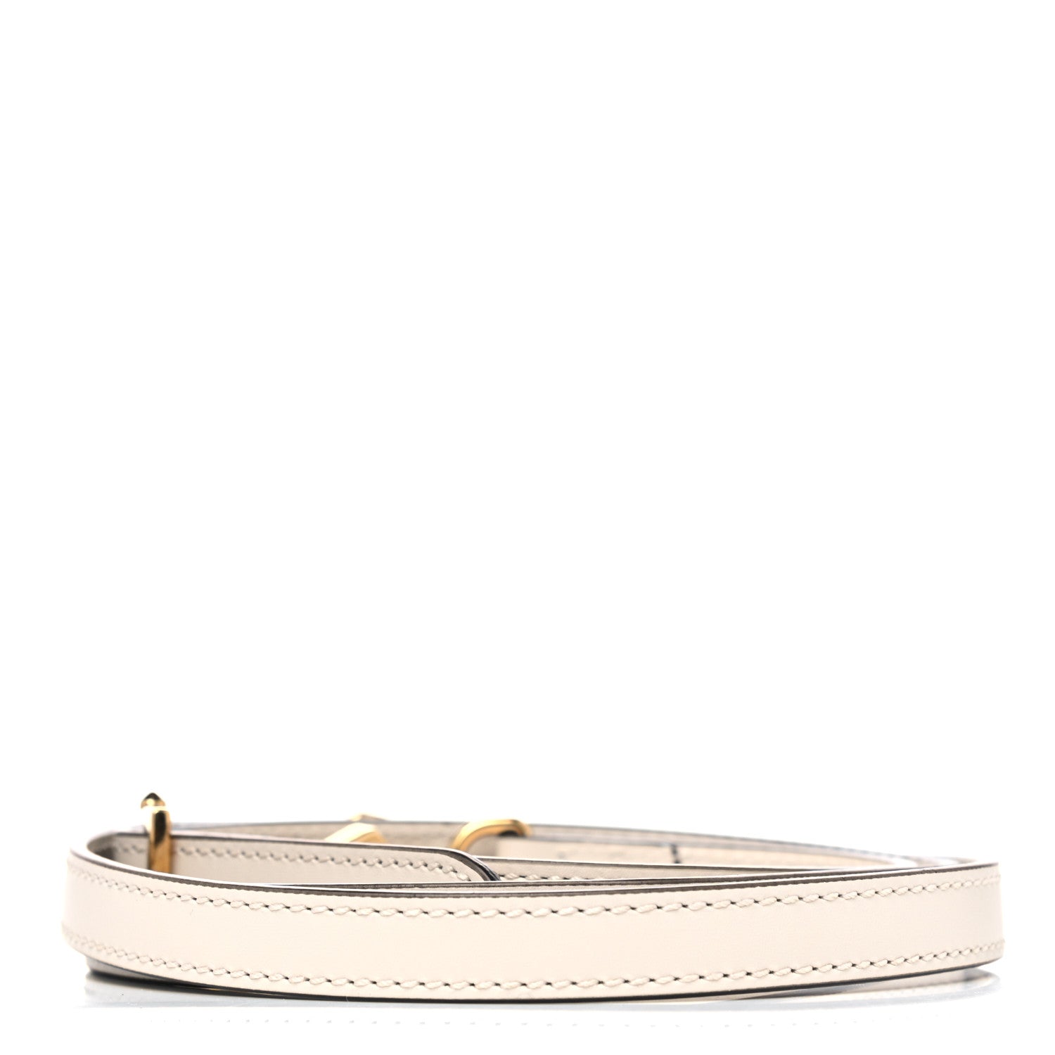 Gucci Calfskin 25mm Adjustable Shoulder Strap White 2 of 6
