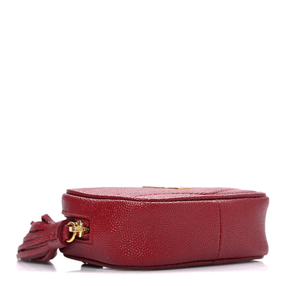 Saint Laurent Grain De Poudre Matelasse Monogram Baby Lou Camera Bag Opyum Red 4 of 10