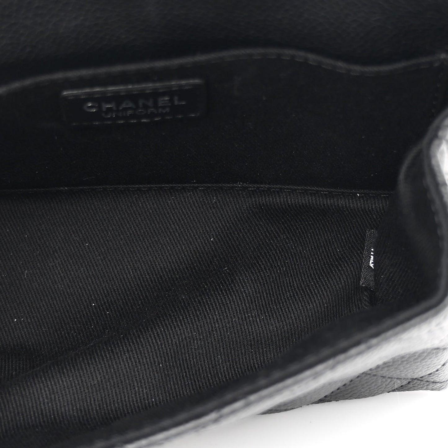 Grained Calfskin Quilted 2.55 Reissue Flap Belt Bag Clutch  Black
