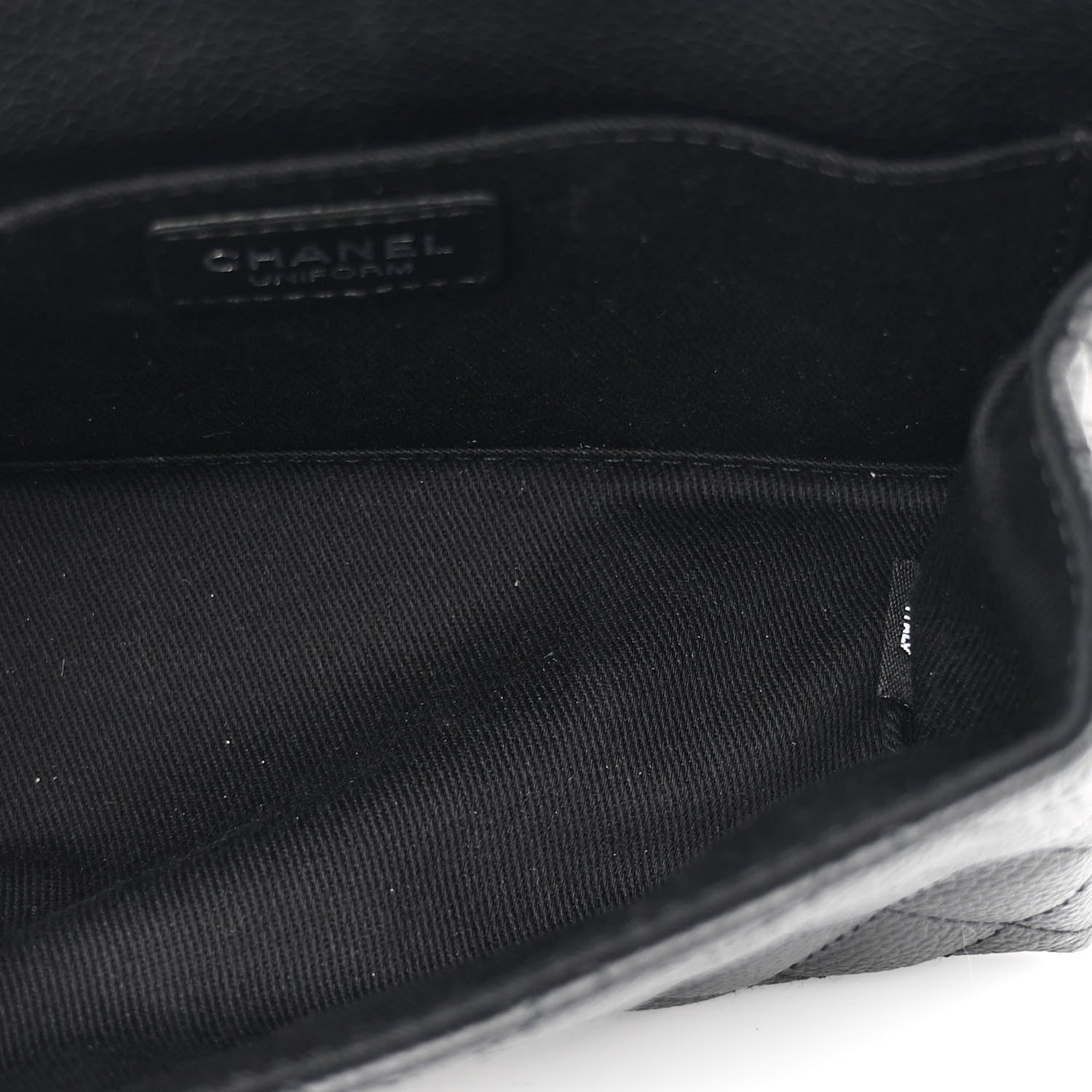 Chanel Grained Calfskin Quilted 2.55 Reissue Flap Belt Bag Clutch  Black 5 of 11