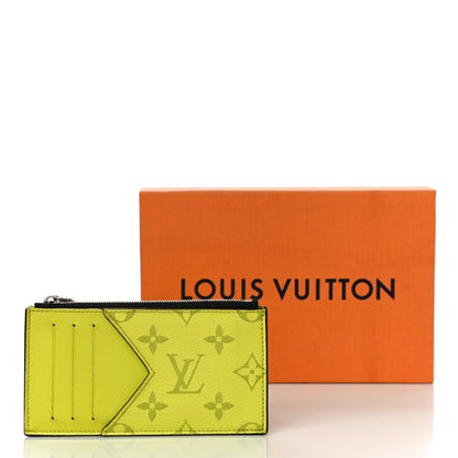 Louis Vuitton Monogram Taiga Coin Card Holder Yellow 10 of 10