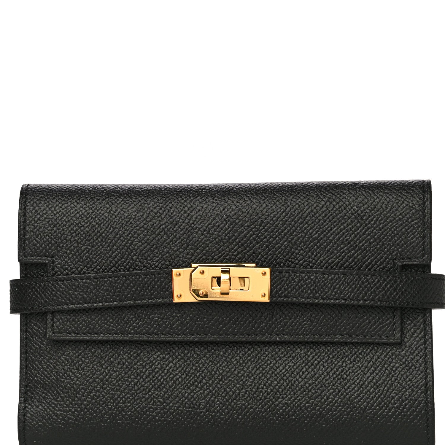Hermes Epsom Medium Kelly Wallet Black 7 of 10