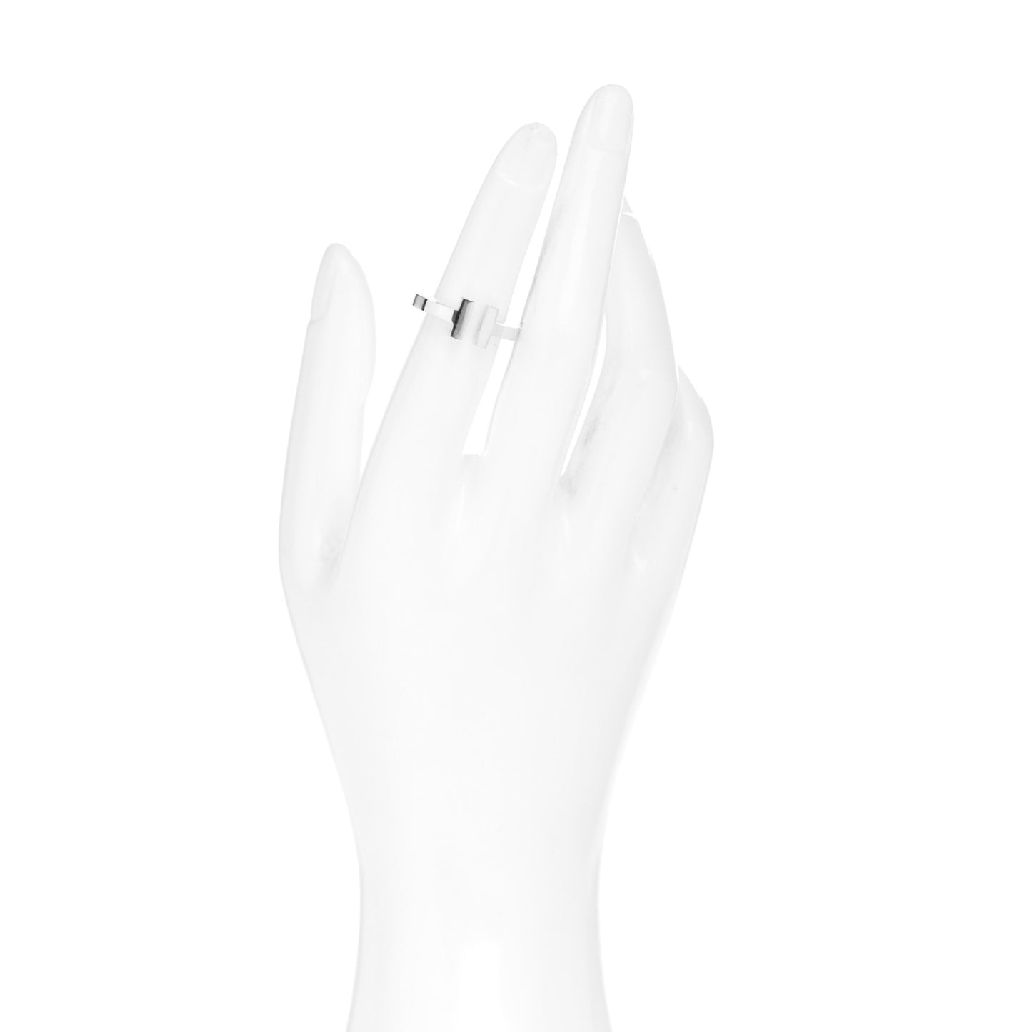 Sterling Silver T Square Ring 49 5