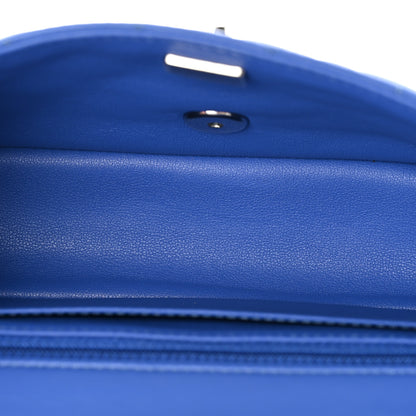 Chanel Lambskin Quilted Mini Rectangular Flap Blue 5 of 10