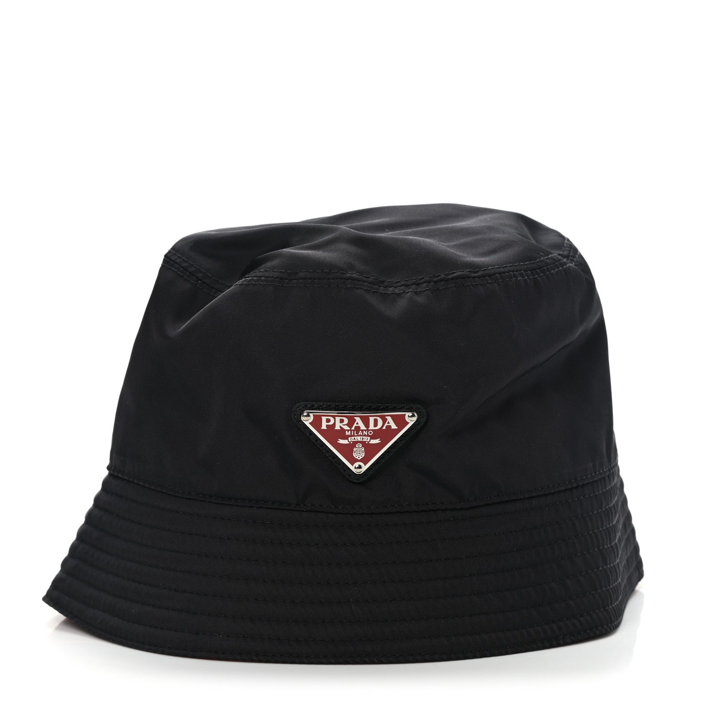 Nylon Bucket Hat S Black Rosso