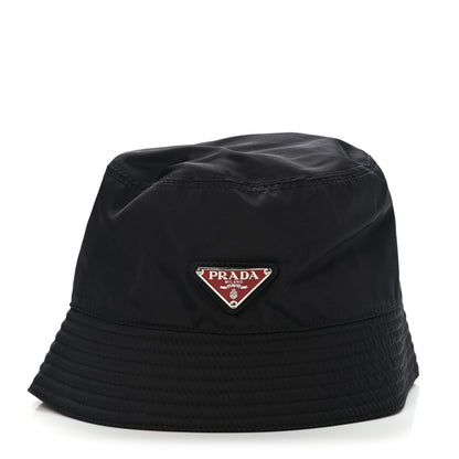 Prada Nylon Bucket Hat S Black Rosso 3 of 10