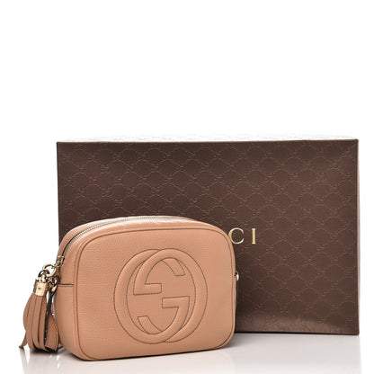 Gucci Pebbled Calfskin Small Soho Disco Bag Rose Beige 8 of 8