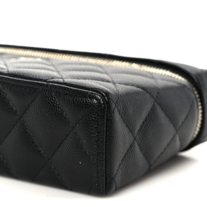 Chanel Caviar Quilted Top Handle Slim Vanity With Chain Black 10 of 11