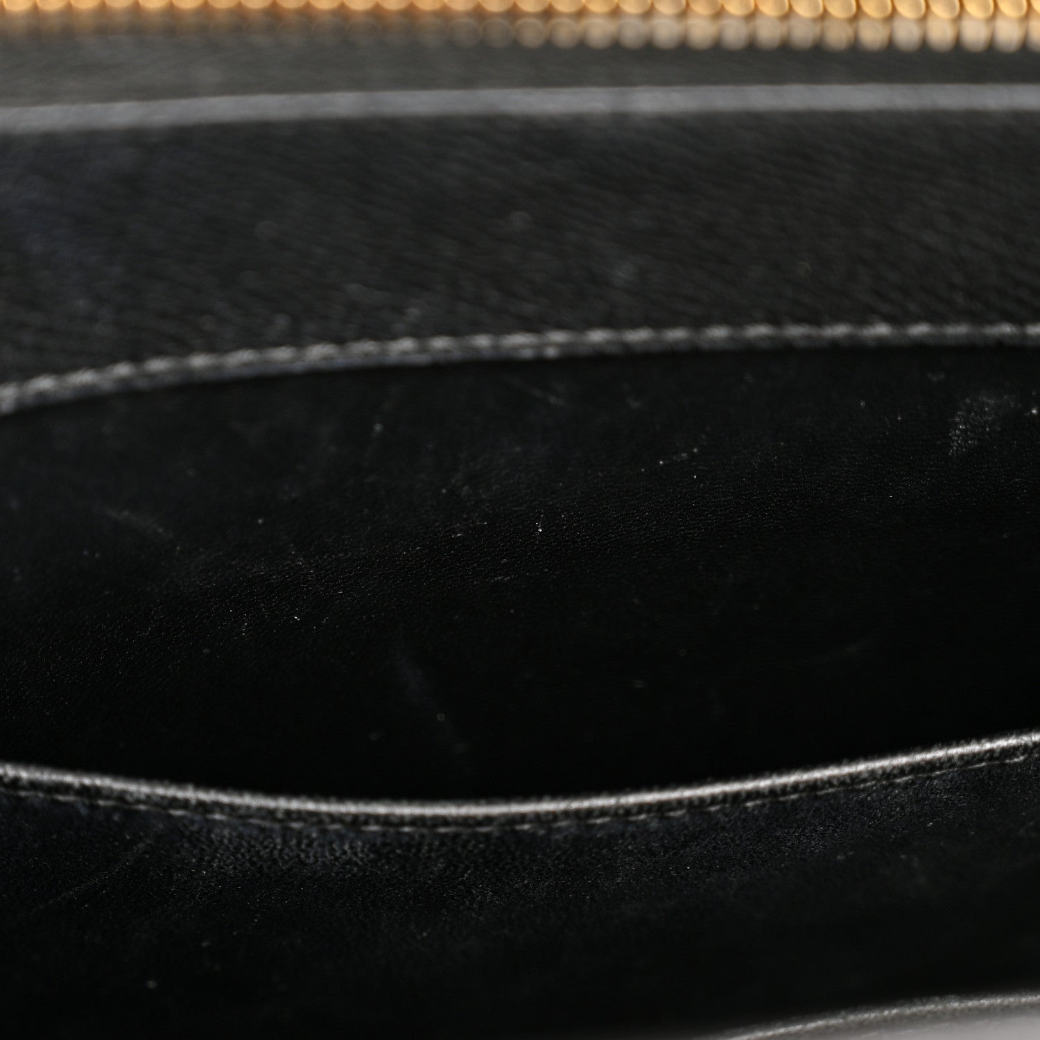 Christian Dior Grained Calfskin Large St. Honore Tote Black 9 of 14