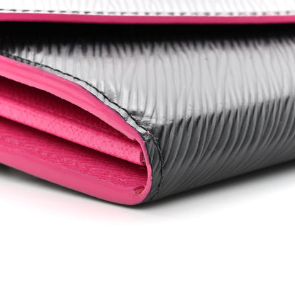 Louis Vuitton Epi Sarah Wallet NM Black Hot Pink 8 of 9