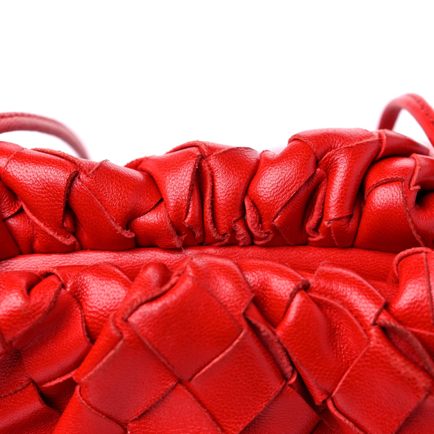 Bottega Veneta Nappa Intrecciato The Mini Pouch Bright Red 10 of 12