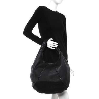 Bottega Veneta Cervo Deerskin Large Hobo Nero Black 2 of 7