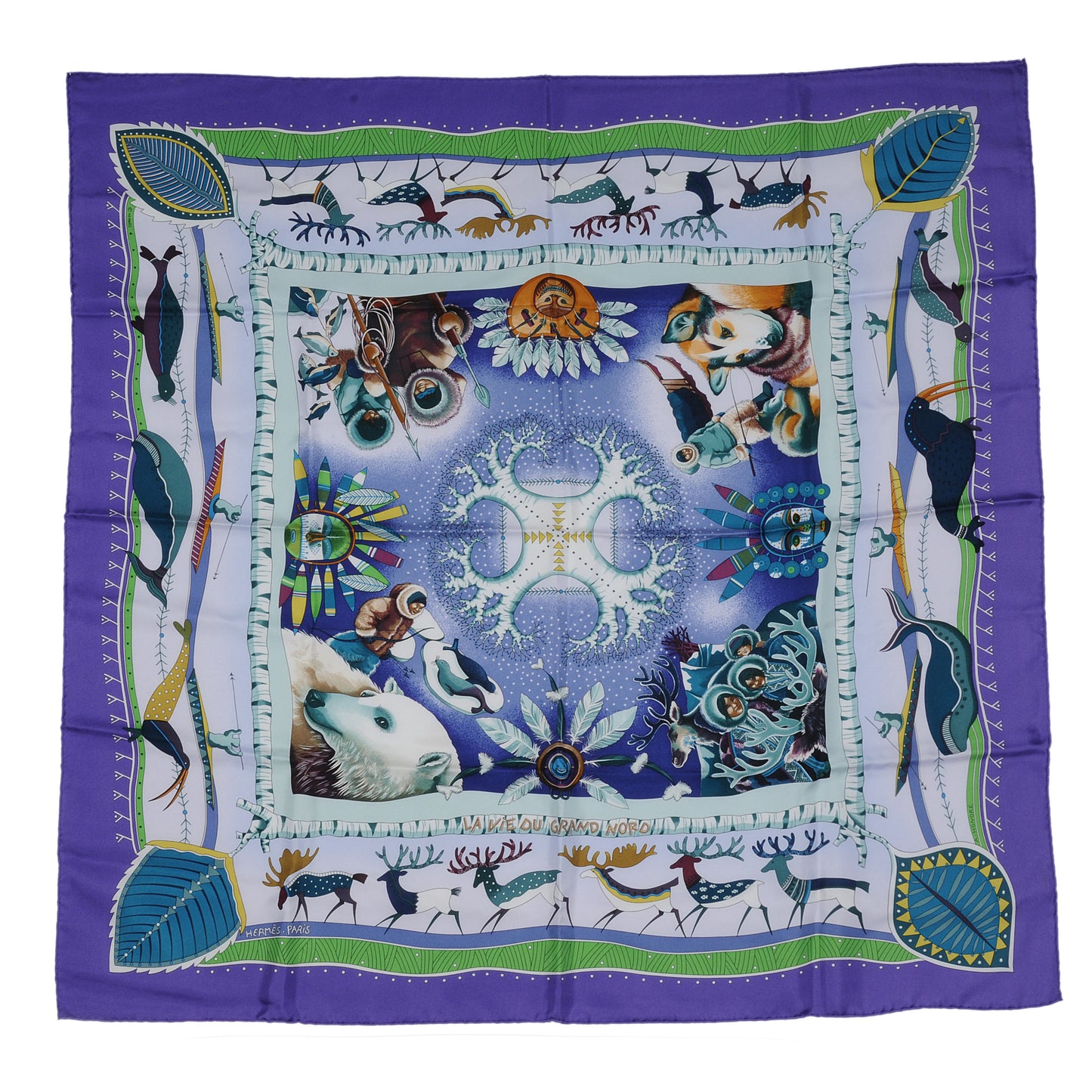 Silk La Vie Du Grand Nord Scarf 90