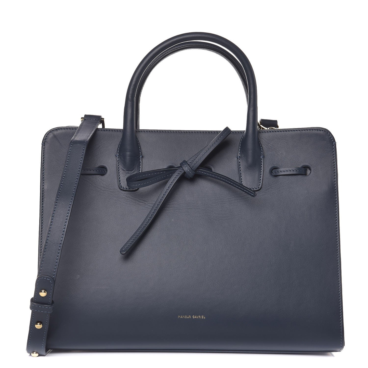 Mansur Gavriel Calfskin Sun Bag Blu 1 of 8