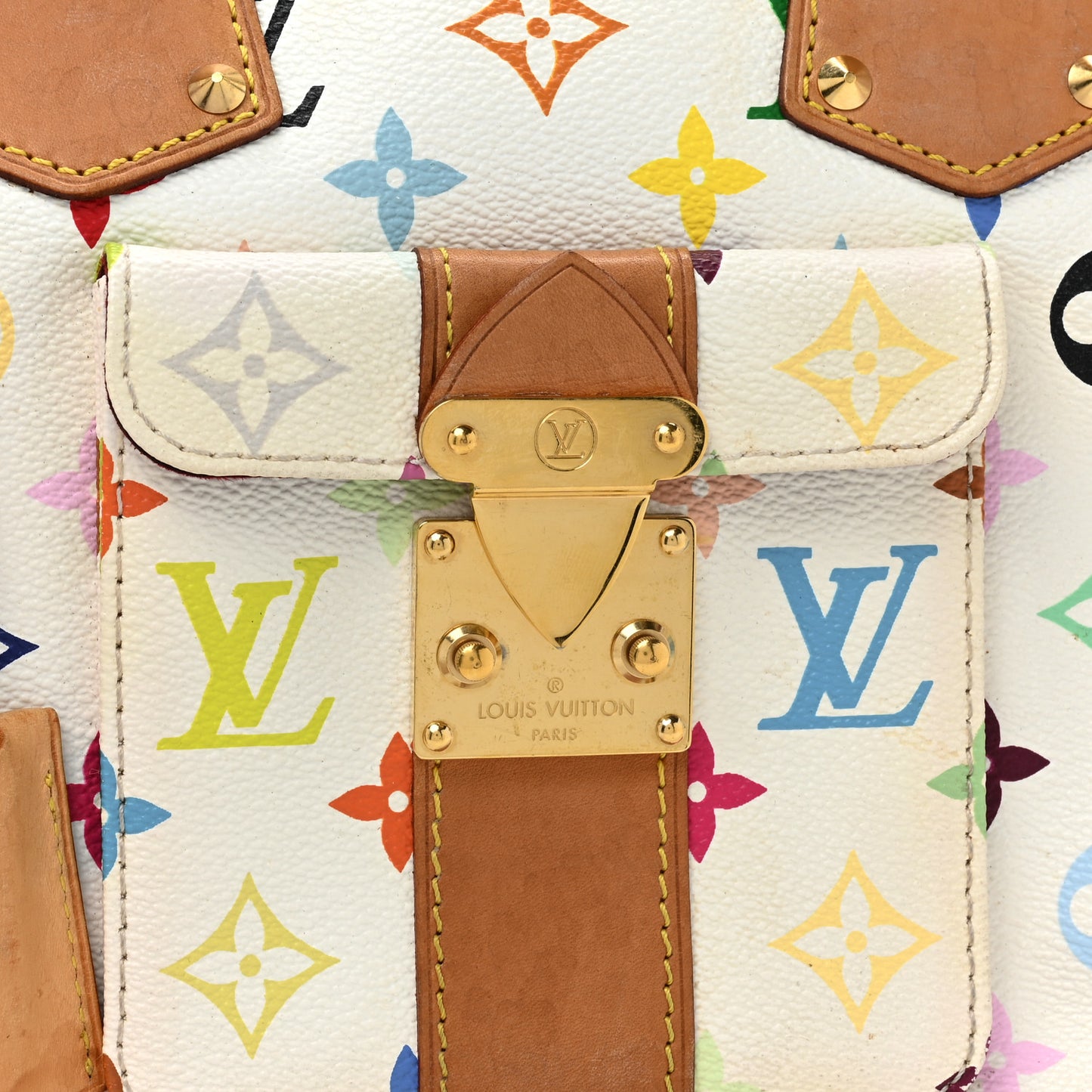 Monogram Multicolor Speedy 30 White
